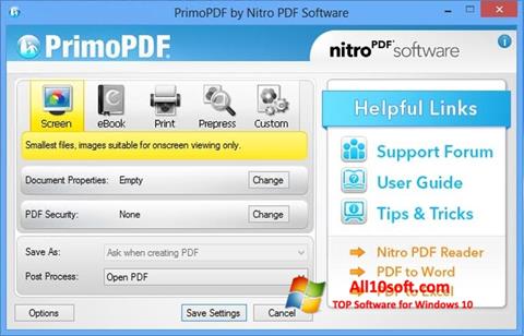 截图 PrimoPDF Windows 10
