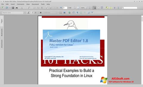 截图 Master PDF Editor Windows 10