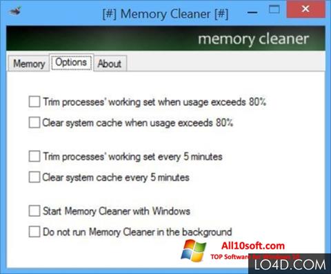 截图 Memory Cleaner Windows 10