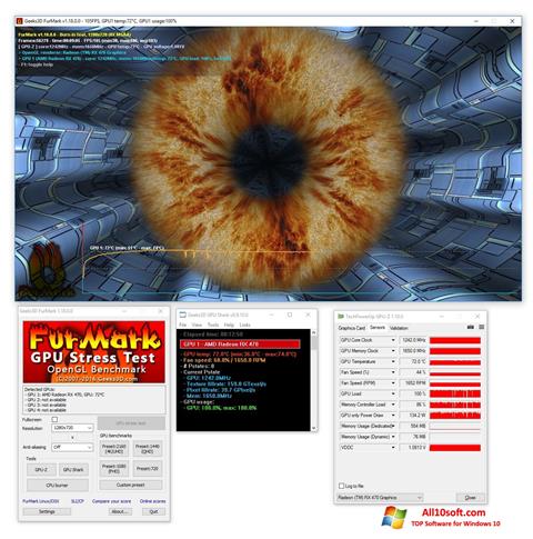 截图 FurMark Windows 10