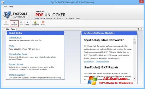 截图 PDF Unlocker Windows 10