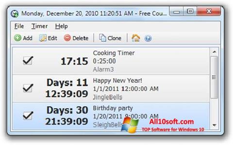 截图 Free Countdown Timer Windows 10