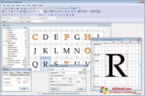 截图 Font Creator Windows 10