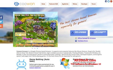 截图 Coowon Browser Windows 10