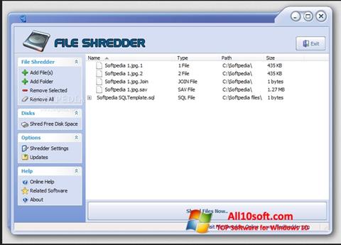 截图 File Shredder Windows 10