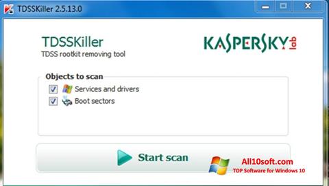 截图 Kaspersky TDSSKiller Windows 10