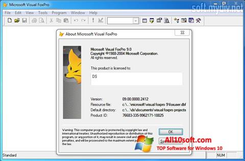 截图 Microsoft Visual FoxPro Windows 10