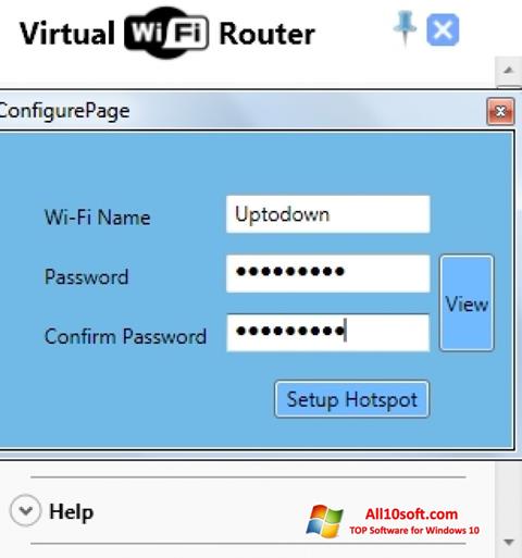 截图 Virtual WiFi Router Windows 10