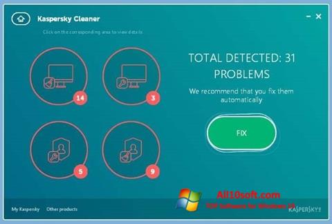 截图 Kaspersky Cleaner Windows 10