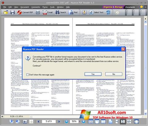 截图 Nuance PDF Reader Windows 10