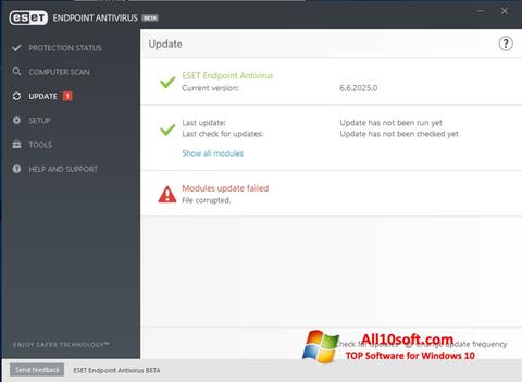 截图 ESET Endpoint Antivirus Windows 10