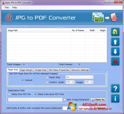截图 JPG to PDF Converter Windows 10
