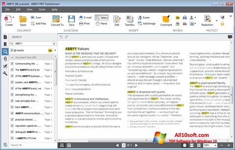 截图 ABBYY PDF Transformer Windows 10