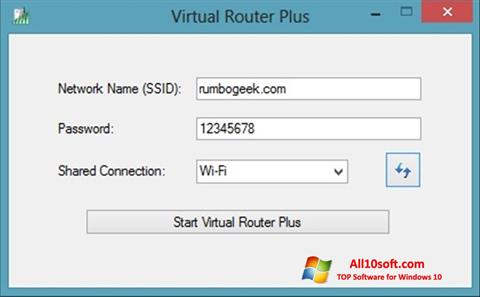截图 Virtual Router Plus Windows 10